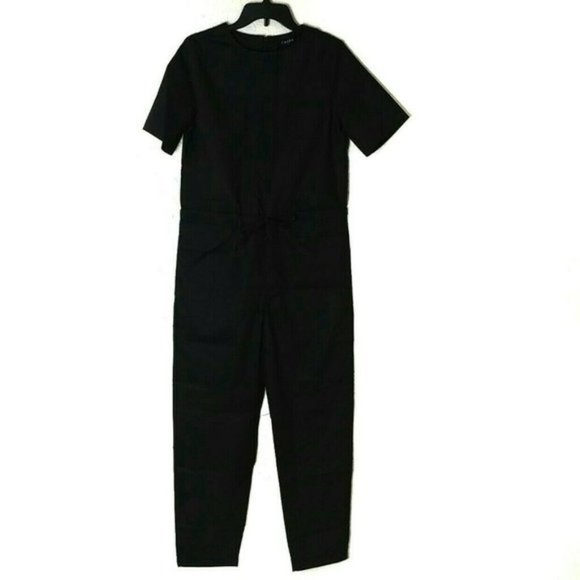 Caara Pants - NWT Caara Black Short Sleeve Pants Jumpsuit Size S